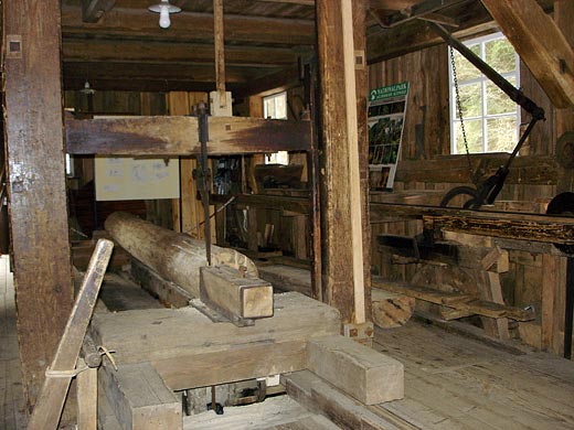 Ein-Blatt-Sägegatter der Neumann-Mühle
